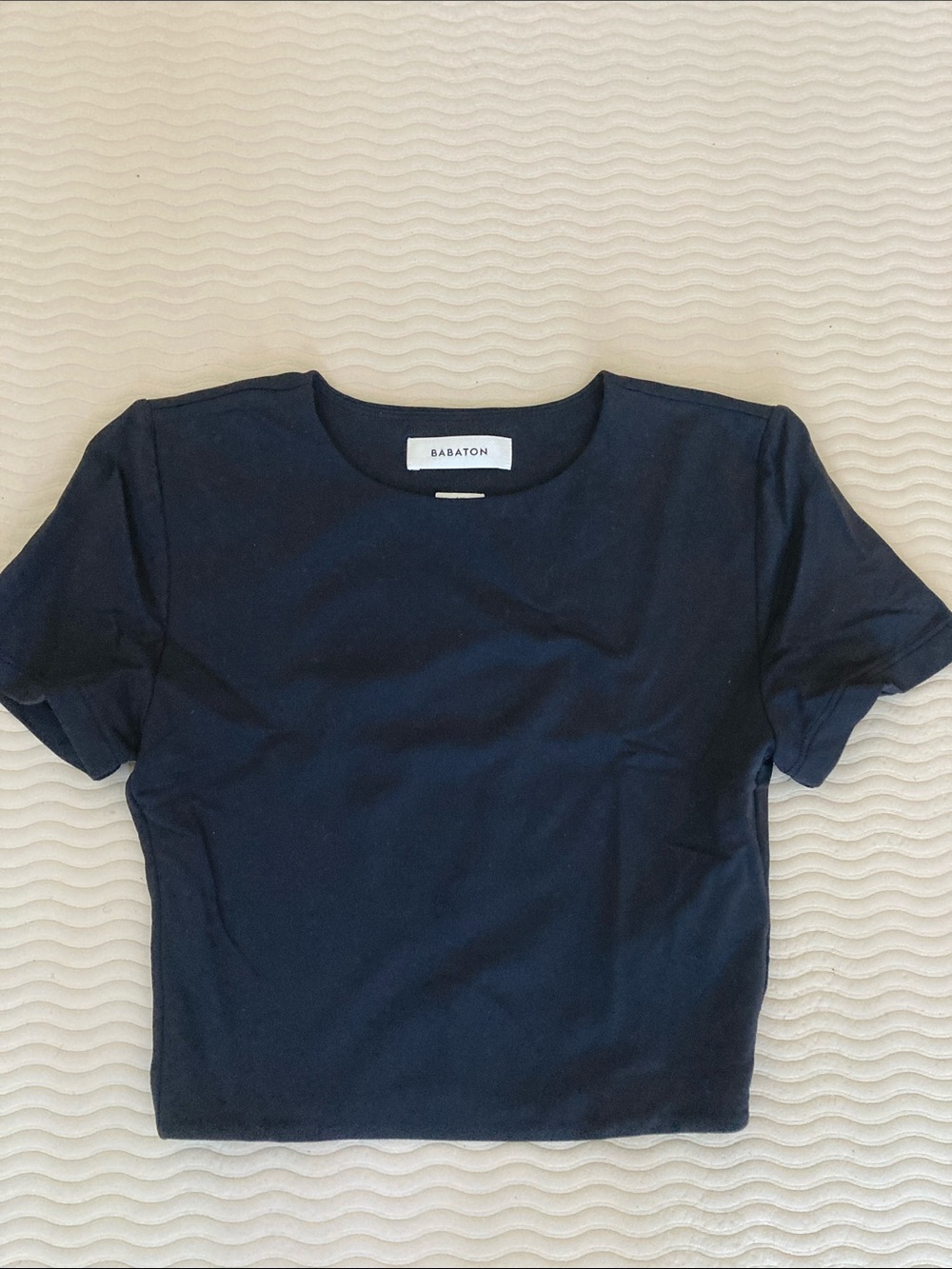 Babaton Black Short Sleeve Crew Tee